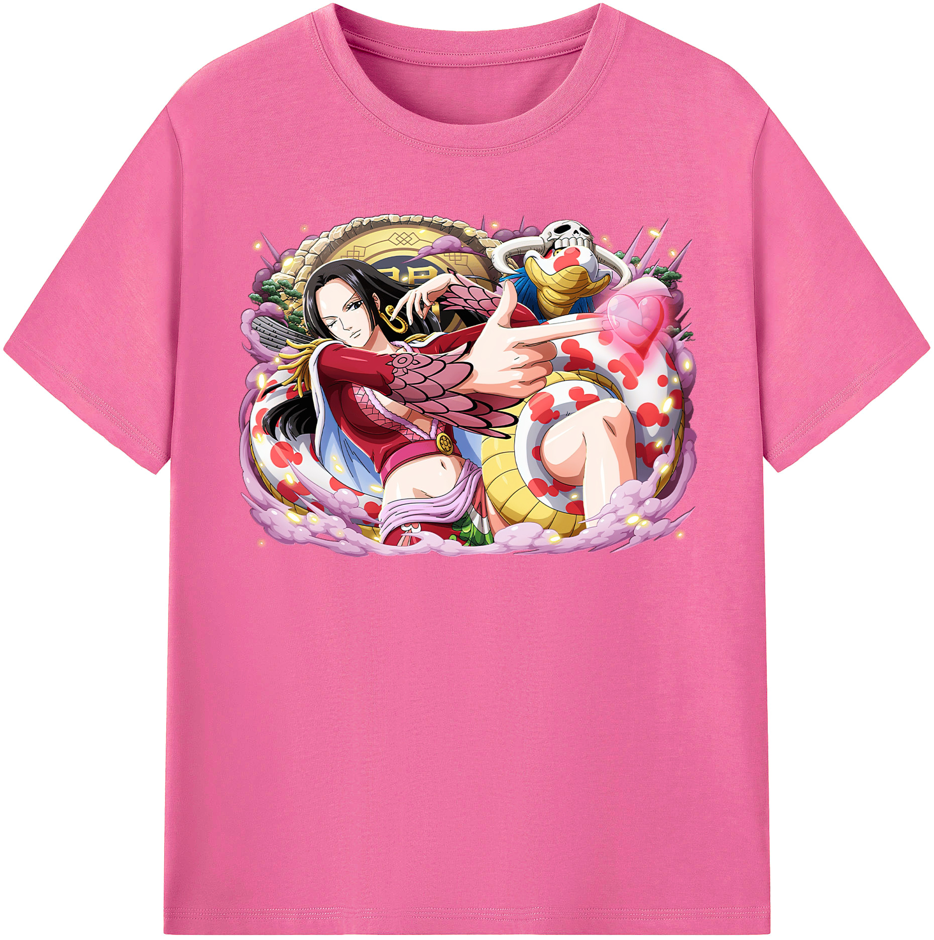 ワンピース ボア・ハンコック ONE PIECE Boa·Hancock レディースカジュアルプリントTシャツ（綿100％）